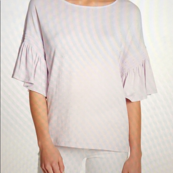 Nordstrom 14th & Union Bell Sleeve Tee Off White M - Picture 4 of 8